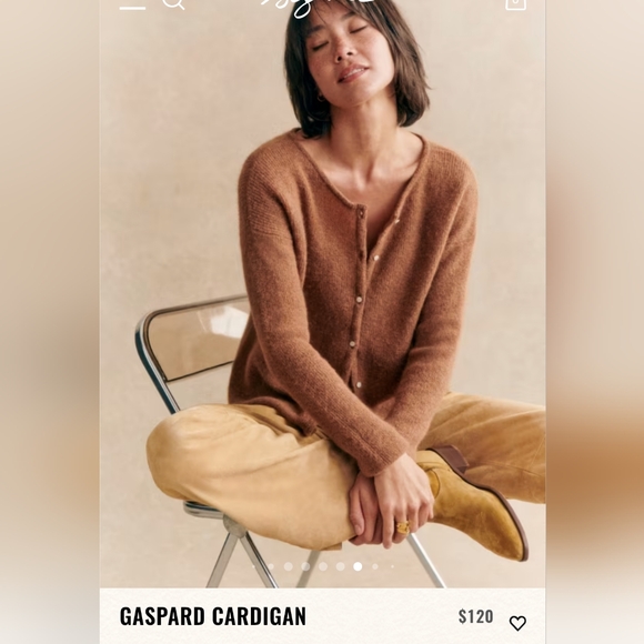 Sezane Gaspard Cardigan - Picture 2 of 7